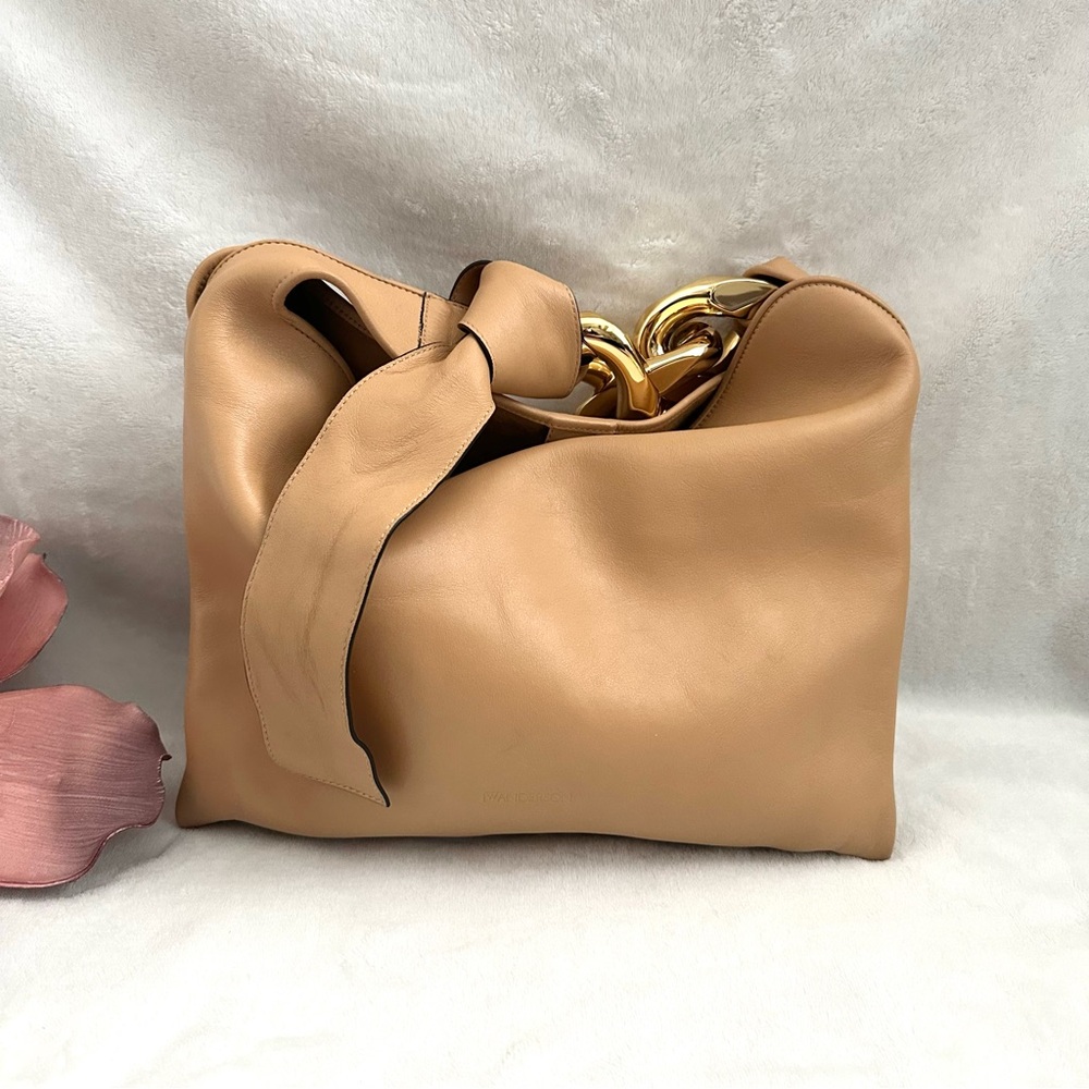 JW Anderson Small Chain Leather Hobo Bag - Picture 12 of 12